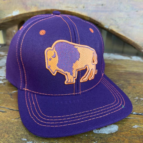 Boné Tatanka roxo Bordado Bisão em Laranja Flúor e roxo REF162 - comprar online