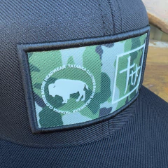 Boné Tatanka Preto Patch Camuflado REF 139 na internet