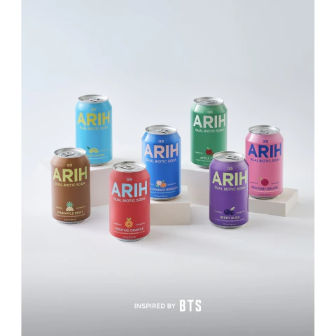 ARIH REFRESCO INSPIRED BY BTS ( 355 ML ) ( DIFERENTES SABORES )