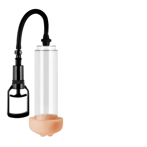 Bomba Peniana manual com sistema alavanca e anel de vedação formato vagina - Penis Pump