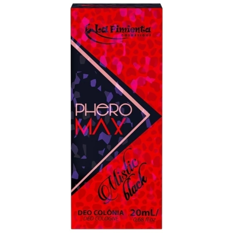 Perfume feminino com feromônio- Phero Max Mistic Black 20 ml - La Pimienta - comprar online