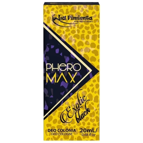 Perfume feminino com feromônio- Phero Max Exotic Black 20 ml - La Pimienta - comprar online