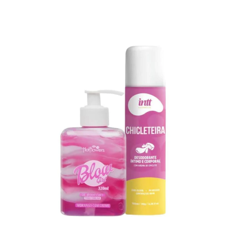 Kit pepeca de milhões 1 Hidratante Blow Girl e 1 Desodorante Chicleteira Intt