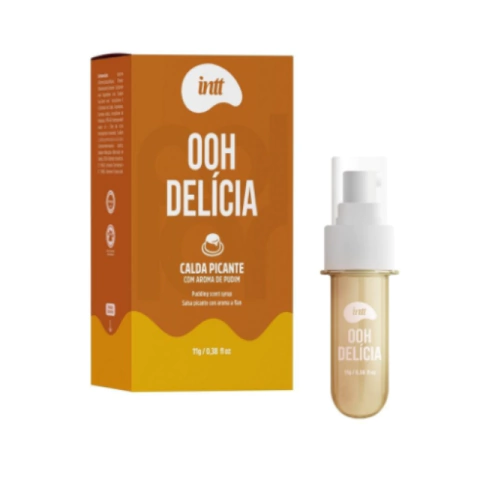 Calda para o sexo oral com efeito picante, Sabor Pudim - Ooh Delícia 11g Intt - comprar online