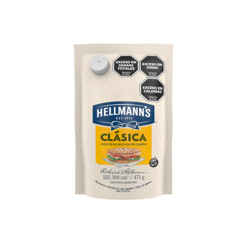 Mayonesa Clásica Hellmanns 475 Grs - comprar online