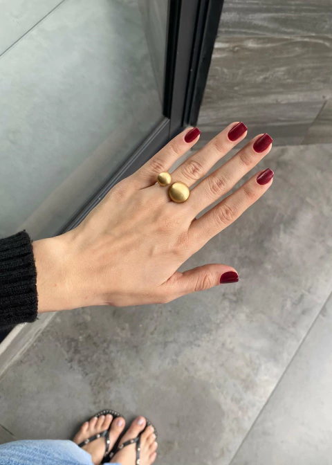 Anel Bolinhas Fosca - comprar online