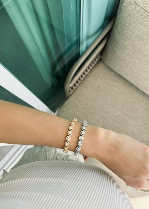 Pulseira Cravejada luxe