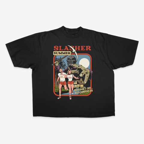 CAMISETA OVERSIZED BOYS DONT CRY BUT CAMPERS DO