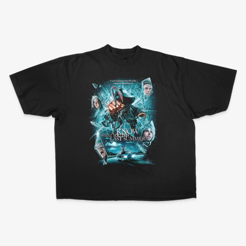 CAMISETA OVERSIZED EU SEI O QUE VOCÊS FIZERAM NO VERÃO PASSADO