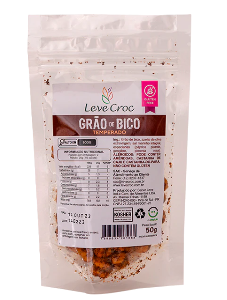 GRAO DE BICO TEMPERADO 50G