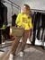 TOTE SMALL - CANELA FLUO AMARILLO - comprar online