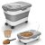 Contenedor Plegable y Hermético de 20L Para Alimento de Mascotas Con Tapa y Ruedas Waggs