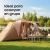 Carpa de 2 Habitaciones y Comedor para 4 Personas Impermeable Waggs - comprar online