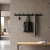 Perchero de Pared Organizador de Aluminio Con 7 Ganchos Waggs Estilo Industrial