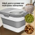 Contenedor Plegable y Hermético de 25L Para Alimento de Mascotas Con Tapa y Ruedas Waggs en internet