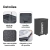 Canasto de Ropa Sucia Plegable Con Ruedas y Asa Reforzada Waggs - Interseller