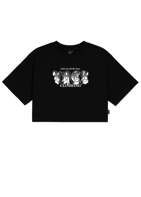 Cropped Preto Thug VRCZ - comprar online