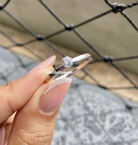 Solitário prata 1’mm - comprar online