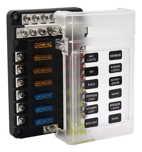 Caixa 12 Porta Fusível Automotivo Universal