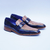 Mocasín Moscú Avestruz azul - c-zaro