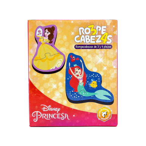 Rompecabezas de Madera Princesas 3 y 4 pieza Disney - comprar online