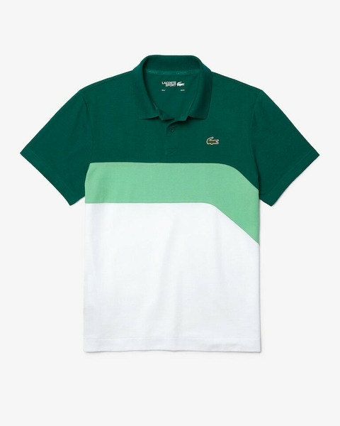 Polo lacoste sport tennis em tecido ultraleve colorblock