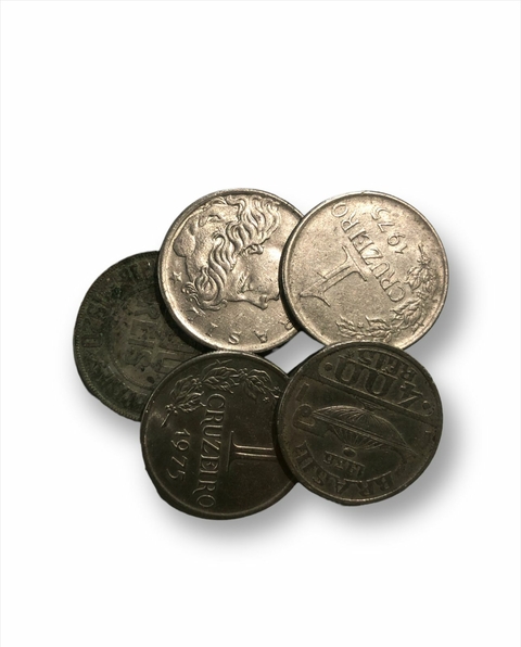 MOEDAS ANTIGAS GRANDES (BRANCAS)