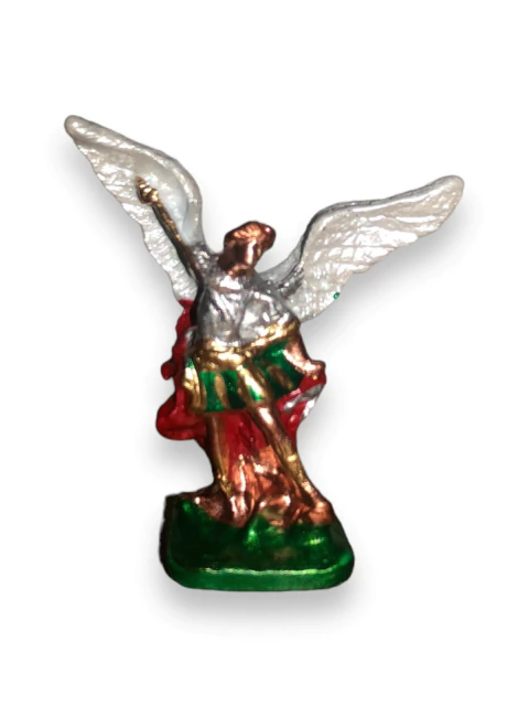 6X IMAGEM DE CHUMBO COLORIDA S.MIGUEL 5CM