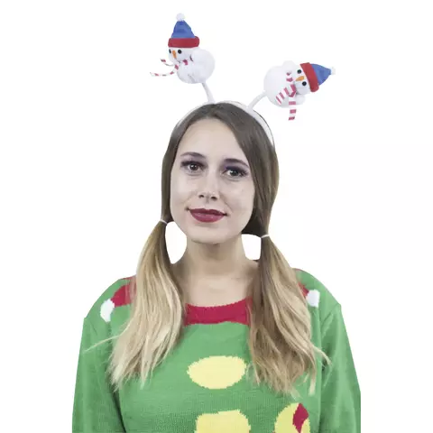 Diadema Antenas Muñeco De Nieve - comprar en línea