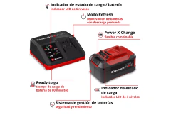 Batería de 5,2 Ah y cargador Einhell