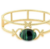 Bracelete Verde Malaquita - BANHO DE OURO - comprar online