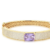 Bracelete com Cristais Ametista Lavanda - BANHO DE OURO - comprar online