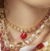 Colar com Cristais Retangulares - BANHO DE OURO - comprar online