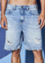 Bermuda Jeans Benício Indigo Masculina Colcci - comprar online