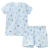 2860 NARANJO PIJAMA M/CORTA C/ESTAMPA