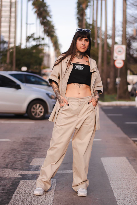 CALÇA ALFAIATARIA CREME - comprar online