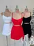 Conjunto Cropped com Amarração+ Saia com Short Acoplado na internet