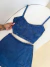 Imagem do Conjunto Jeans Cropped+Short Saia