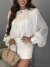 Imagem do VESTIDO CURTO ACETINADO C/MANGAS LONGAS