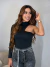 CALÇA JEANS COM STRASS C/CINTO FAIXA AMARRAÇÃO - loja online