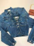JAQUETA JEANS CROPPED - loja online
