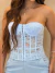 CORSELET EM RENDA MEIA TAÇA COSTAS EM AMARRAÇÃO - comprar online