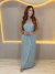 VESTIDO LONGO LISTRADO - comprar online