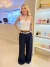 CONJUNTO BICOLOR CROPPED+CALÇA na internet