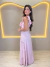 VESTIDO LONGO DETALHES DE BABADOS na internet