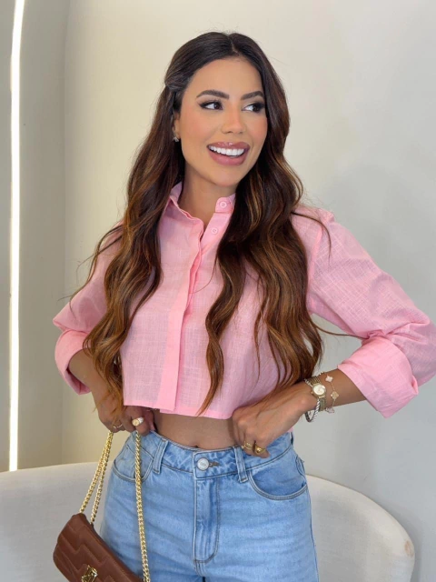 Cropped Social Manga Longa - comprar online