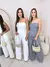 Conjunto Blusa Tomara que Caia com Cinto + Calça Pantalona - comprar online