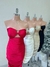 Vestido Midi Drapeado com Detalhe em Argola Frontal