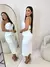 Conjunto Blusa Tomara Que Caia com Cinto +Saia Midi com Bolsos - Lojas Carol Store
