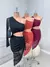 Vestido Midi em Tule Manga Única com Recorte Lateral na internet